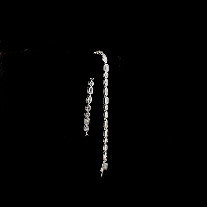 7.50 CTTW MIX Lab Grown Diamond Tennis Bracelet 7" (E Color and VS1 Clarity)
