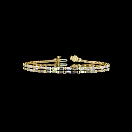 2.92 CTTW Bag Lab Grown Diamond Tennis Bracelet 7" (E Color and VS1 Clarity)