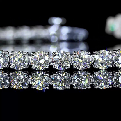 6.82 CTTW Round Lab Grown Diamond Tennis Bracelet 7" (E Color and VS1 Clarity)