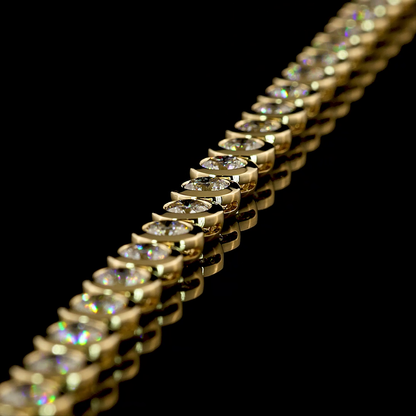 5.19 CTTW Round Lab Grown Diamond Tennis Bracelet 6.5" (E Color and VS1 Clarity)