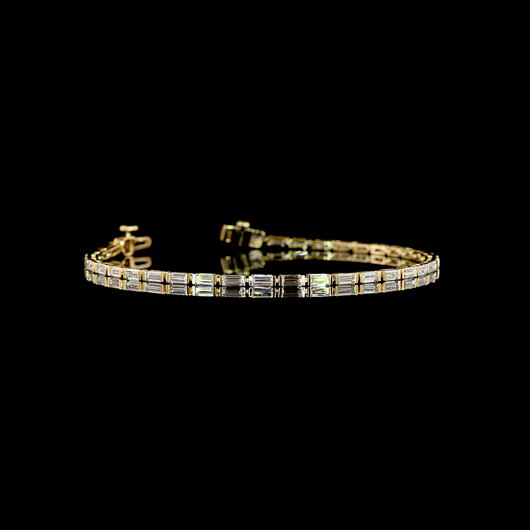 2.43 CTTW Bag Lab Grown Diamond Tennis Bracelet 6.5" (E Color and VS1 Clarity)