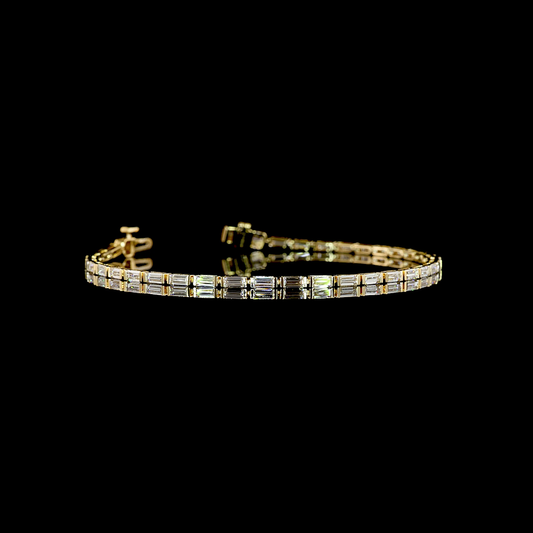 2.43 CTTW Bag Lab Grown Diamond Tennis Bracelet 6.5" (E Color and VS1 Clarity)