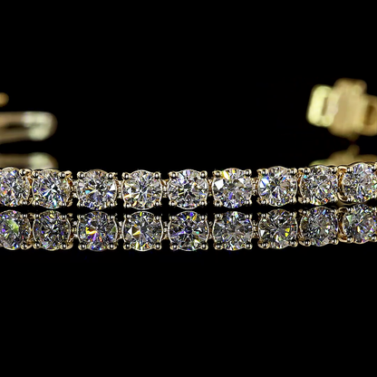 4.64 CTTW Round Lab Grown Diamond Tennis Bracelet 6" (E Color and VS1 Clarity)