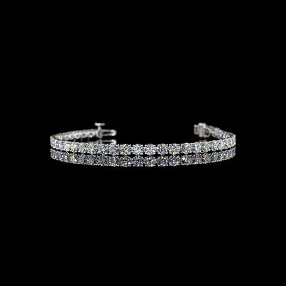 6.62 CTTW Round Lab Grown Diamond Tennis Bracelet 6" (E Color and VS1 Clarity)