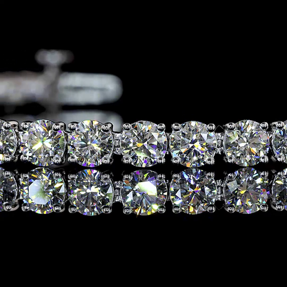 6.62 CTTW Round Lab Grown Diamond Tennis Bracelet 6" (E Color and VS1 Clarity)