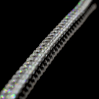 6.62 CTTW Round Lab Grown Diamond Tennis Bracelet 6" (E Color and VS1 Clarity)