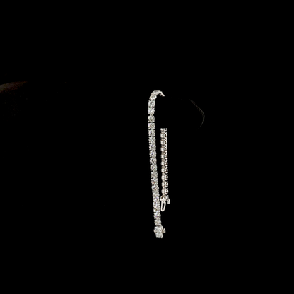 8.28 CTTW Round Lab Grown Diamond Tennis Bracelet 6" (E Color and VS1 Clarity)