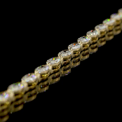 4.36 CTTW Marquise Lab Grown Diamond Tennis Bracelet 7" (F Color and VS1 Clarity)