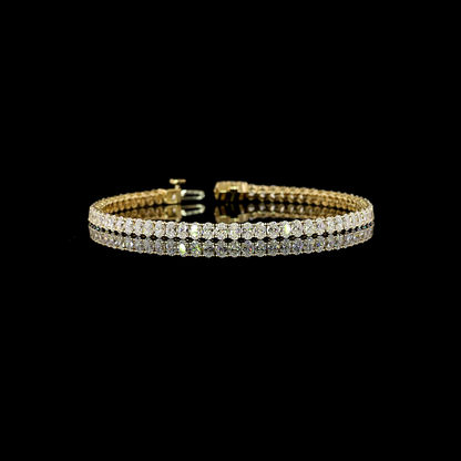 5.55 CTTW Oval Lab Grown Diamond Tennis Bracelet 7" (E Color and VS1 Clarity)