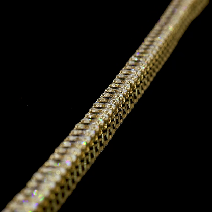 5.55 CTTW Oval Lab Grown Diamond Tennis Bracelet 7" (E Color and VS1 Clarity)