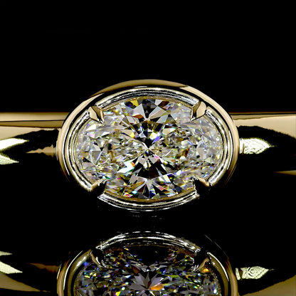 5.15 CT Oval Lab Grown Diamond Bangles Bracelet (E Color and VVS2 Clarity)