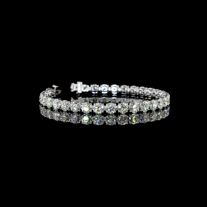 17.39 CTTW Round Lab Grown Diamond Tennis Bracelet 7" (E Color and VS1 Clarity)