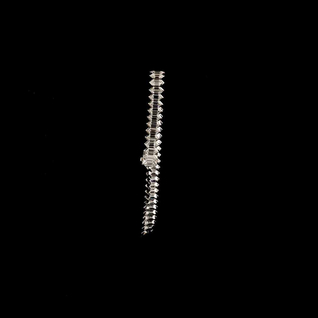 23.88 CTTW Step Marquise Lab Grown Diamond Tennis Bracelet 7" (E Color and VS1 Clarity)
