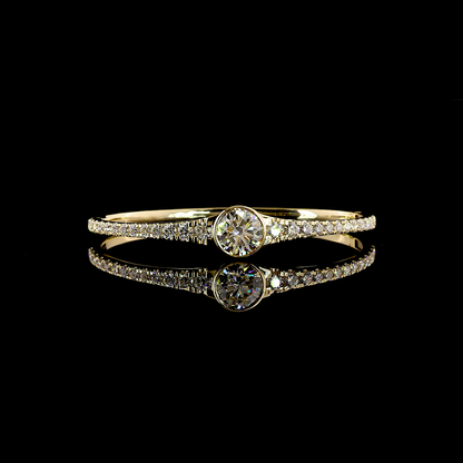 6.42 CTTW Round Lab Grown Diamond Bangles Bracelet 6.5" (F Color and VS1 Clarity)