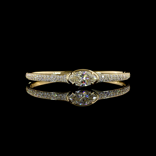 5.73 CTTW Marquise Lab Grown Diamond Bangles Bracelet 6.5" (F Color and VS1 Clarity)