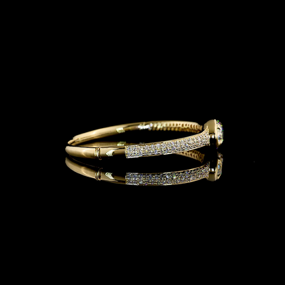 5.73 CTTW Marquise Lab Grown Diamond Bangles Bracelet 6.5" (F Color and VS1 Clarity)