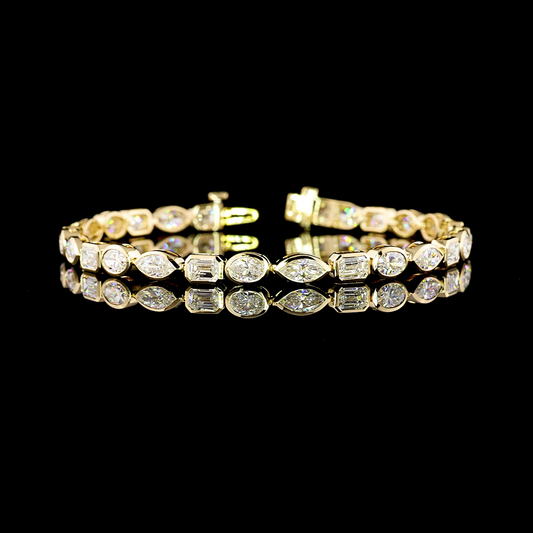 8.14 CTTW MIX Lab Diamond Tennis Bracelet 7"