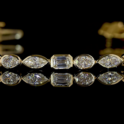 3.28 CTTW MIX Lab Grown Diamond Tennis Bracelet 6.5" (E Color and VS1 Clarity)