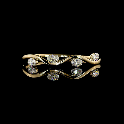 4.17 CTTW Oval Lab Grown Diamond Bangles Bracelet 6.25" (E Color and VVS2 Clarity)