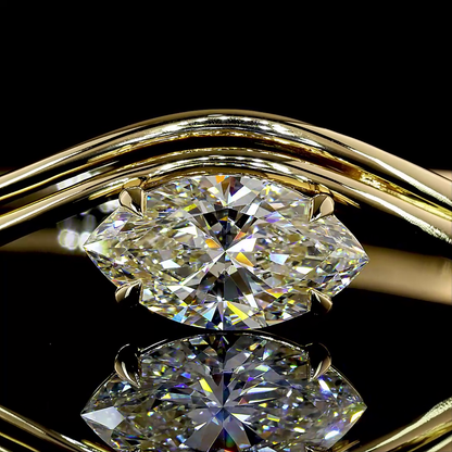 4.60 CTTW Marquise Lab Grown Diamond Bangles Bracelet 313" (F Color and VVS2 Clarity)