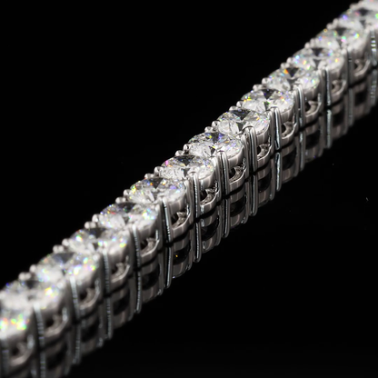 7.09 CTTW Round Lab Diamond Tennis Bracelet 6.75" (F Color and VS2 Clarity)