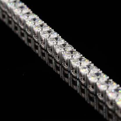 7.09 CTTW Round Lab Diamond Tennis Bracelet 6.75" (F Color and VS2 Clarity)