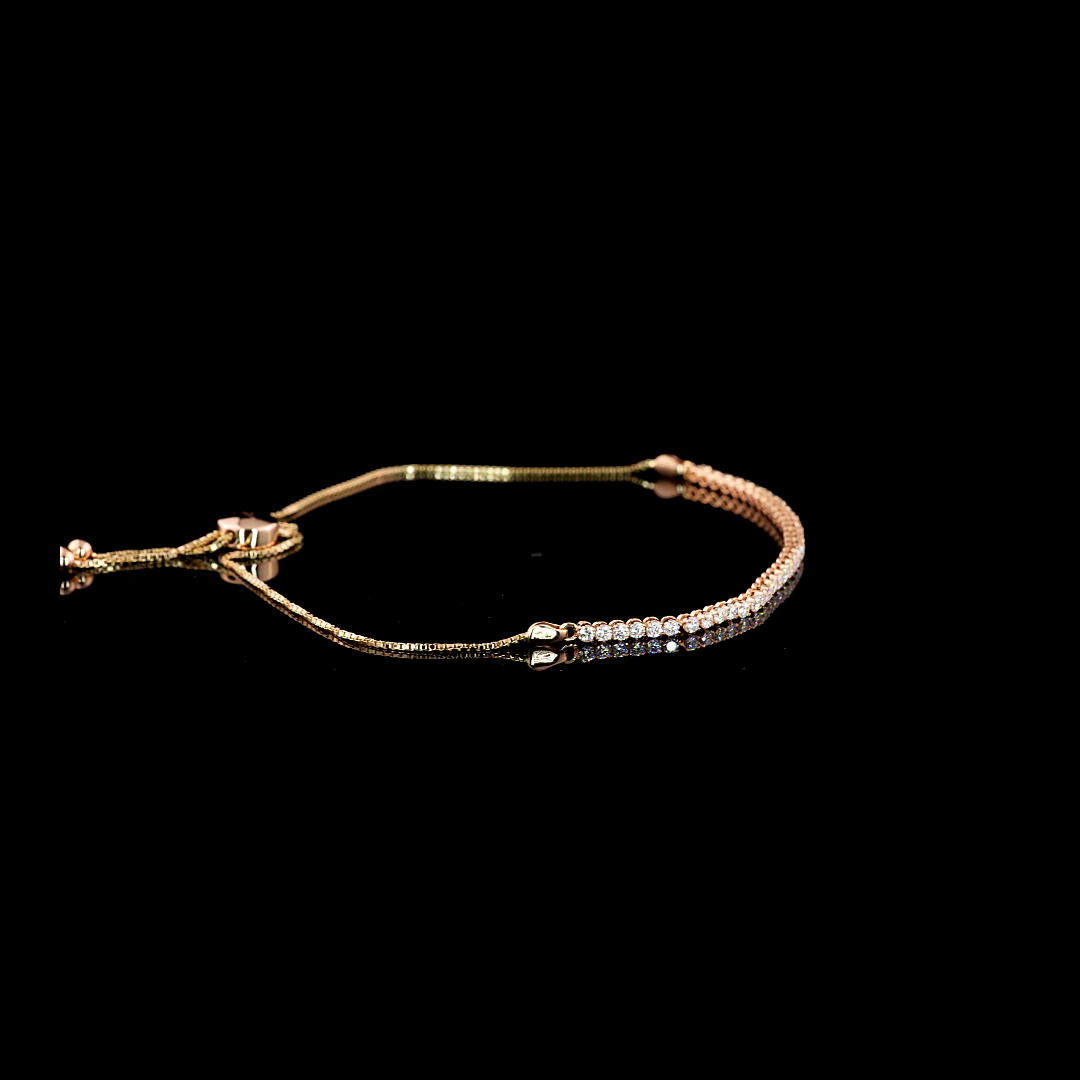 0.98 CTTW Round Lab Diamond Tennis Bracelet (F Color and VS2 Clarity)
