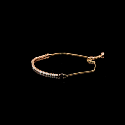 0.98 CTTW Round Lab Diamond Tennis Bracelet (F Color and VS2 Clarity)