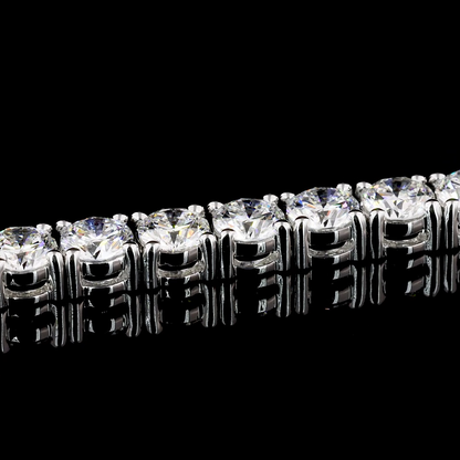 6.09 CTTW Round Lab Diamond Tennis Bracelet (F Color and VS2 Clarity)