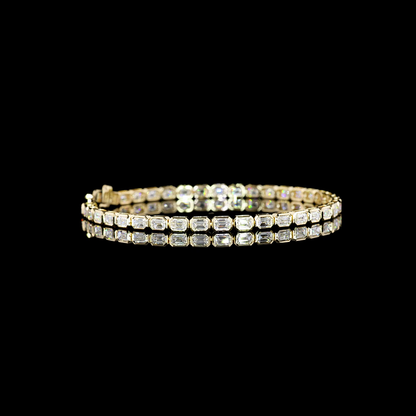 4.96 CTTW Emerald Lab Diamond Tennis Bracelet (E Color and VS1 Clarity)