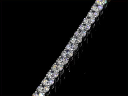 6.35 CTTW Round Lab Grown Diamond Tennis Bracelet 7" (E Color and VS1 Clarity)