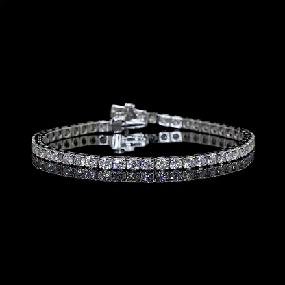 3.33 CTTW Round Natural Diamond Tennis Bracelet 7" (H Color and SI Clarity)