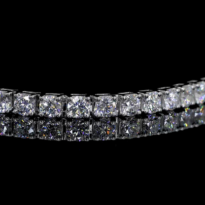 3.33 CTTW Round Natural Diamond Tennis Bracelet 7" (H Color and SI Clarity)