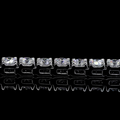 3.33 CTTW Round Natural Diamond Tennis Bracelet 7" (H Color and SI Clarity)