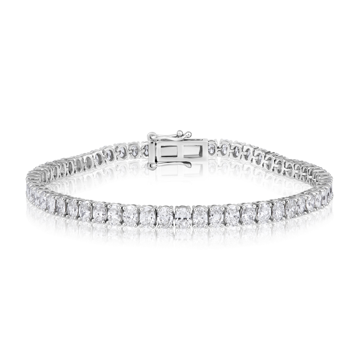 Diamond Oval Tennis Bracelet