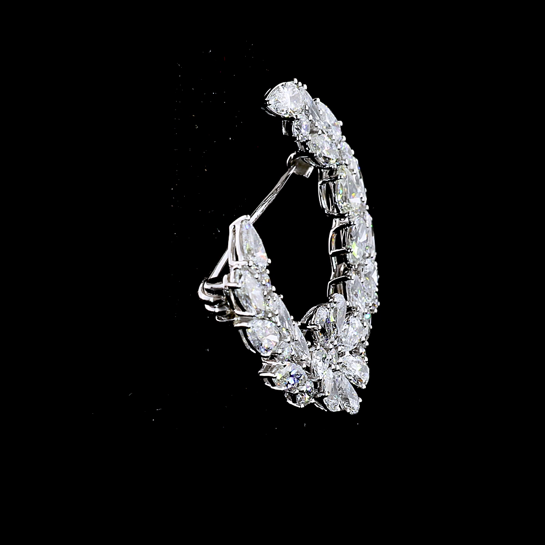 3.73 CTTW MIX Lab Diamond Special Brooch (E Color and VS1 Clarity)