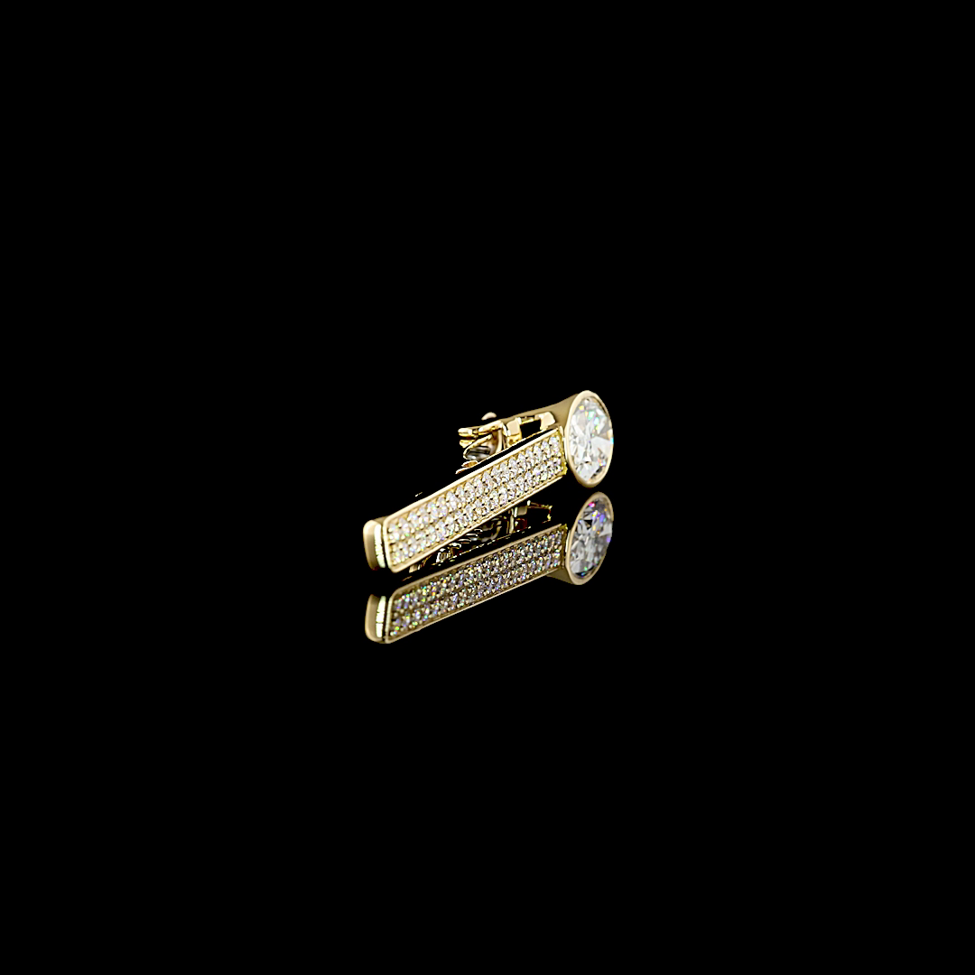 4.41 CTTW Oval Lab Diamond Special Brooch (F Color and VS1 Clarity)