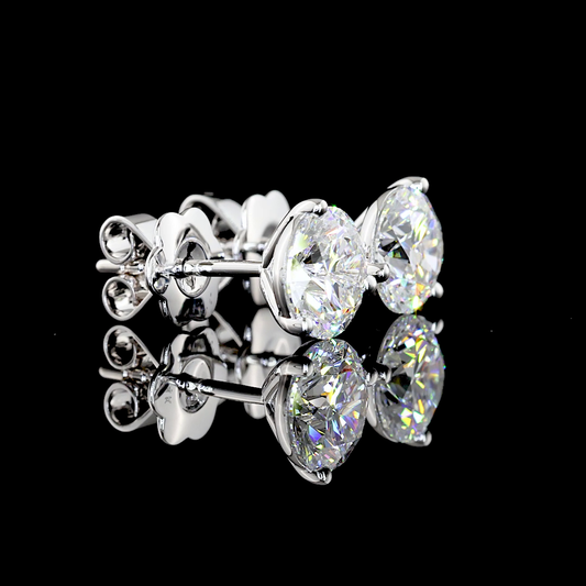 5.14 CTTW Round Lab Diamond Martini Earring 14k White Gold F Color and VS1 Clarity jewelry-spot-usa