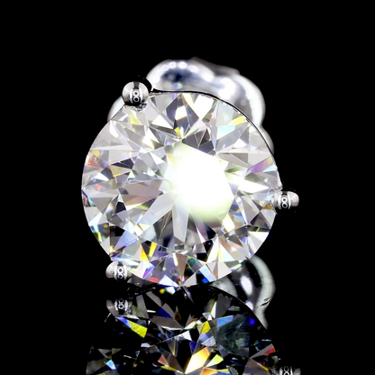 3.04 CTTW Round Lab Diamond Martini Earring 14k White Gold F Color and VVS2/VS1 Clarity jewelry-spot-usa