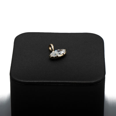 Lab-Grown Diamond Solitaire Pendant in 14K Yellow Gold, 3.00 CTTW