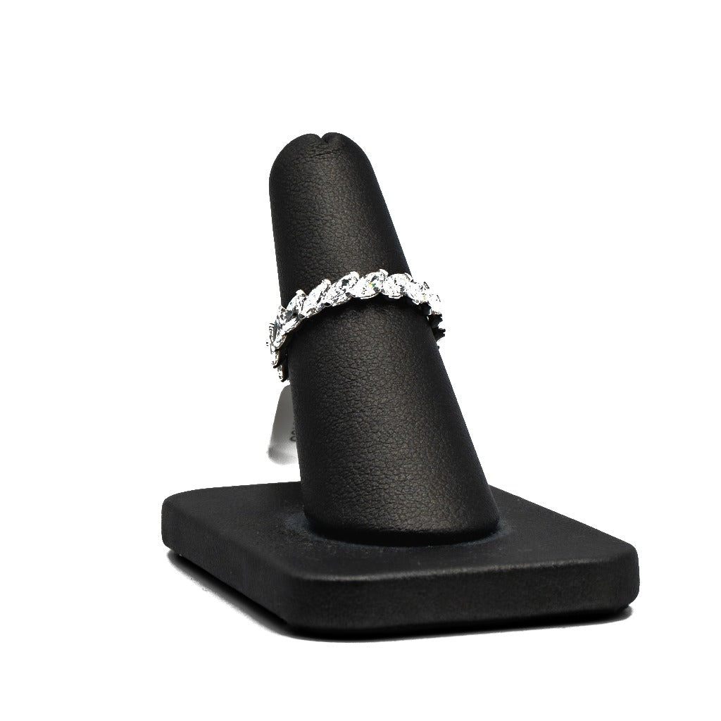14K White Gold Marquise Lab-Grown Diamond Eternity Band, 2.18 CTTW