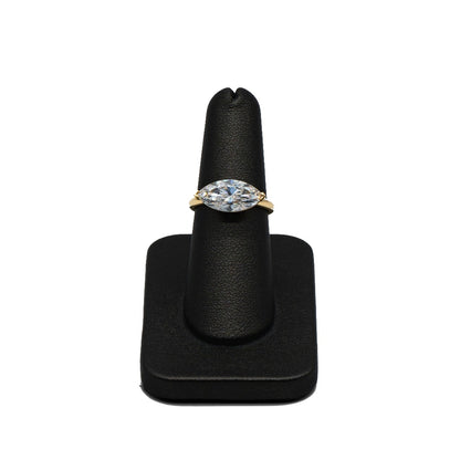 Marquise Lab-Grown Diamond Solitaire Ring, 14K Yellow Gold, 3.03 CT