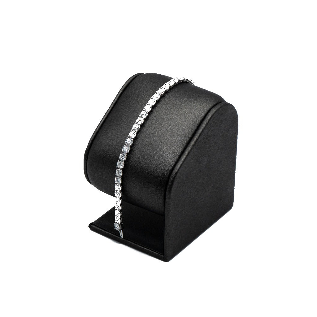 10.00 CTTW Round Lab-Grown Diamond Tennis Bracelet in 14K White Gold, 7"