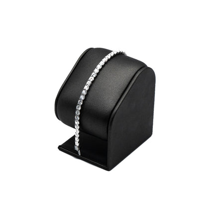 10.00 CTTW Round Lab-Grown Diamond Tennis Bracelet in 14K White Gold, 7"