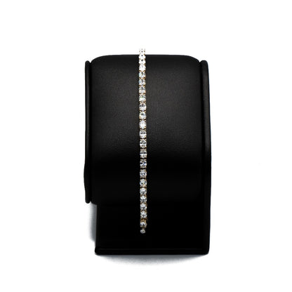 5.72 CTTW Oval Lab-Grown Diamond Tennis Bracelet in 14K Yellow Gold, 6.5"
