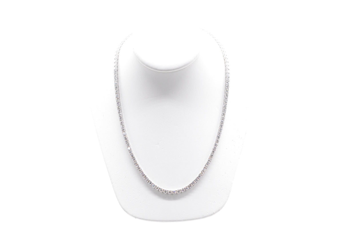 4.5mm Made to Order Natural Diamond Tennis Chain 14K Made to Order Natural Tennis Chains