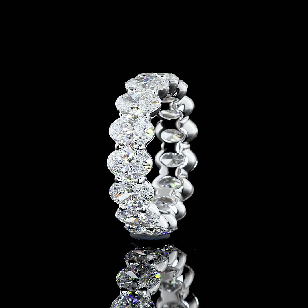 アクセサリー CDL EternityPierce Amazon.com: JewelryWeb 14k White Gold Eternity Band Ring Lab
