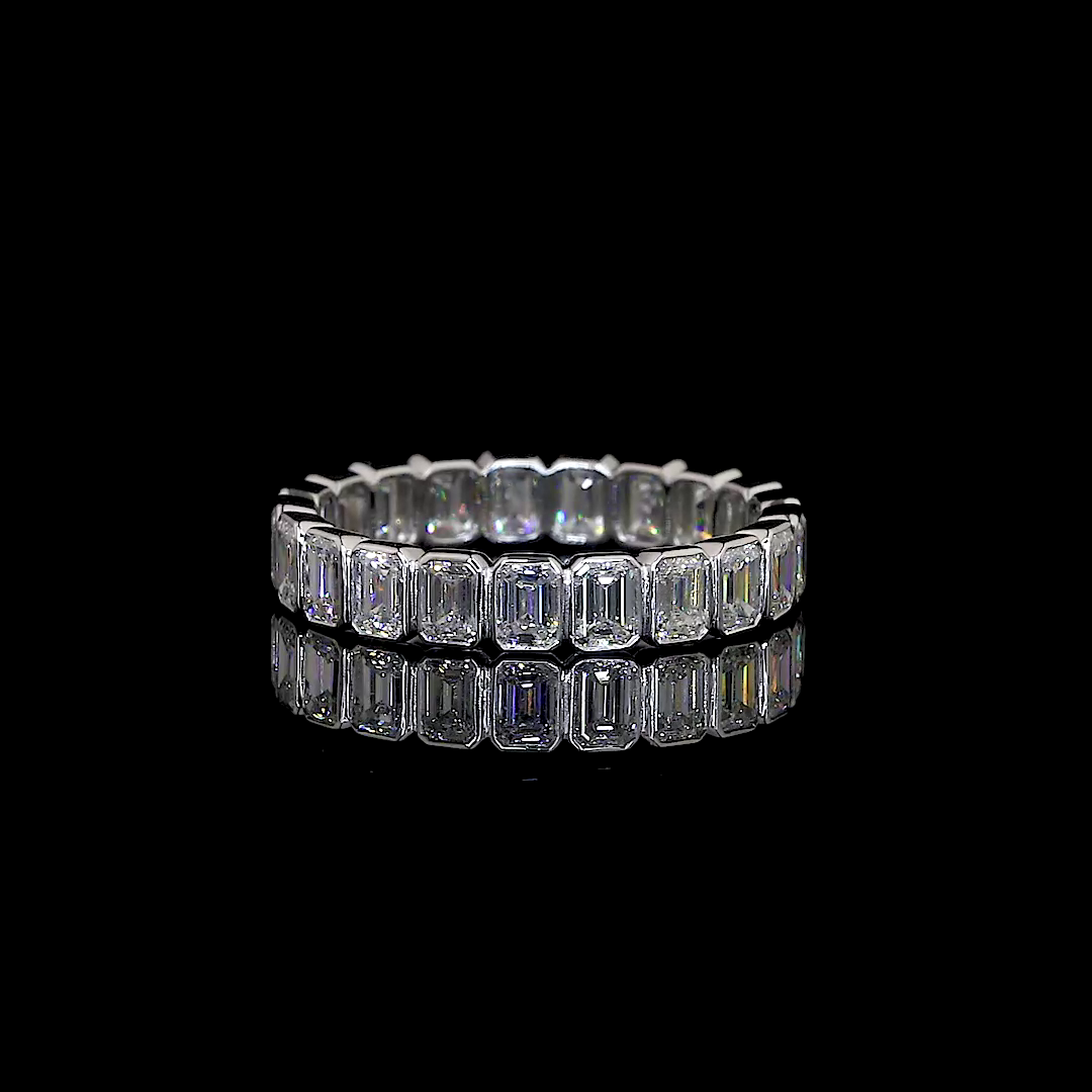 1.93 CTTW Emerald Lab Diamond Full Eternity (F Color and VS2 Clarity)