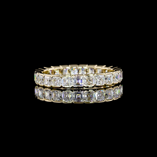 2.13 CTTW Asscher Lab Diamond Full Eternity (E Color and VS Clarity)