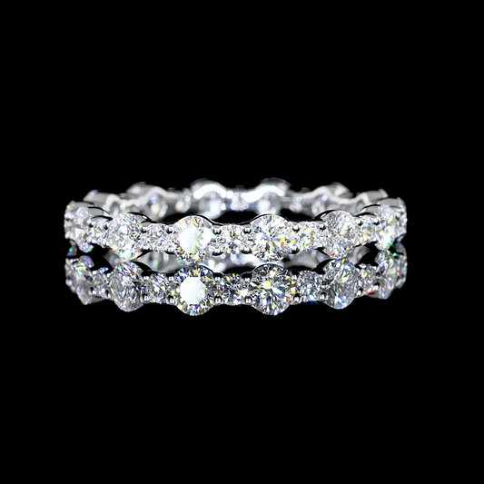 1.24 CTTW Round Lab Diamond Full Eternity (E Color and VS1 Clarity)